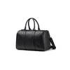 Moda de gran capacidad tejido negro weekender PU deporte gimnasio bandolera viaje con logotipo impreso personalizado