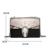 2022 Ins Fashion Genuine Python Clutch Bolso de mujer Bolsos de cuero de serpiente Bolso de mano para mujer