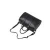 Moda de gran capacidad tejido negro weekender PU deporte gimnasio bandolera viaje con logotipo impreso personalizado