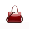 Bolso de mano de charol de lujo de última moda, bandolera de piel sintética para mujer