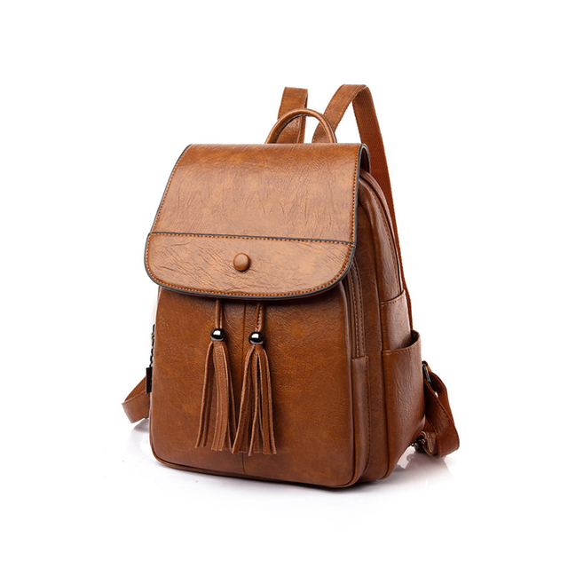 Bolso de moda para mujer, mochila informal, mochila para mujer, mochila de viaje de gran volumen para exteriores con dos bolsillos laterales