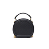 2022 mejor gran oferta, nuevo diseño, venta al por mayor, bolso circular de cuero de diseñador personalizado para mujer, monedero circular cruzado redondo