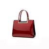 Bolso de mano de charol de lujo de última moda, bandolera de piel sintética para mujer