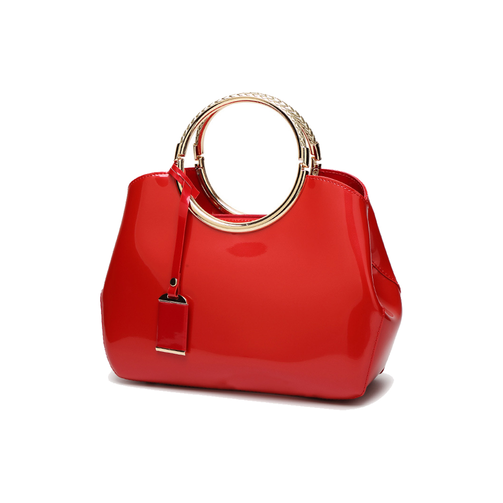 Bolso de mano de charol de nueva moda, bolso de hombro de PU, bandolera de lujo para mujer, personalización elegante aprobada