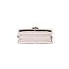Elegante bolso de noche tejido de cuero vegano ecológico con logotipo de candado de flores personalizado