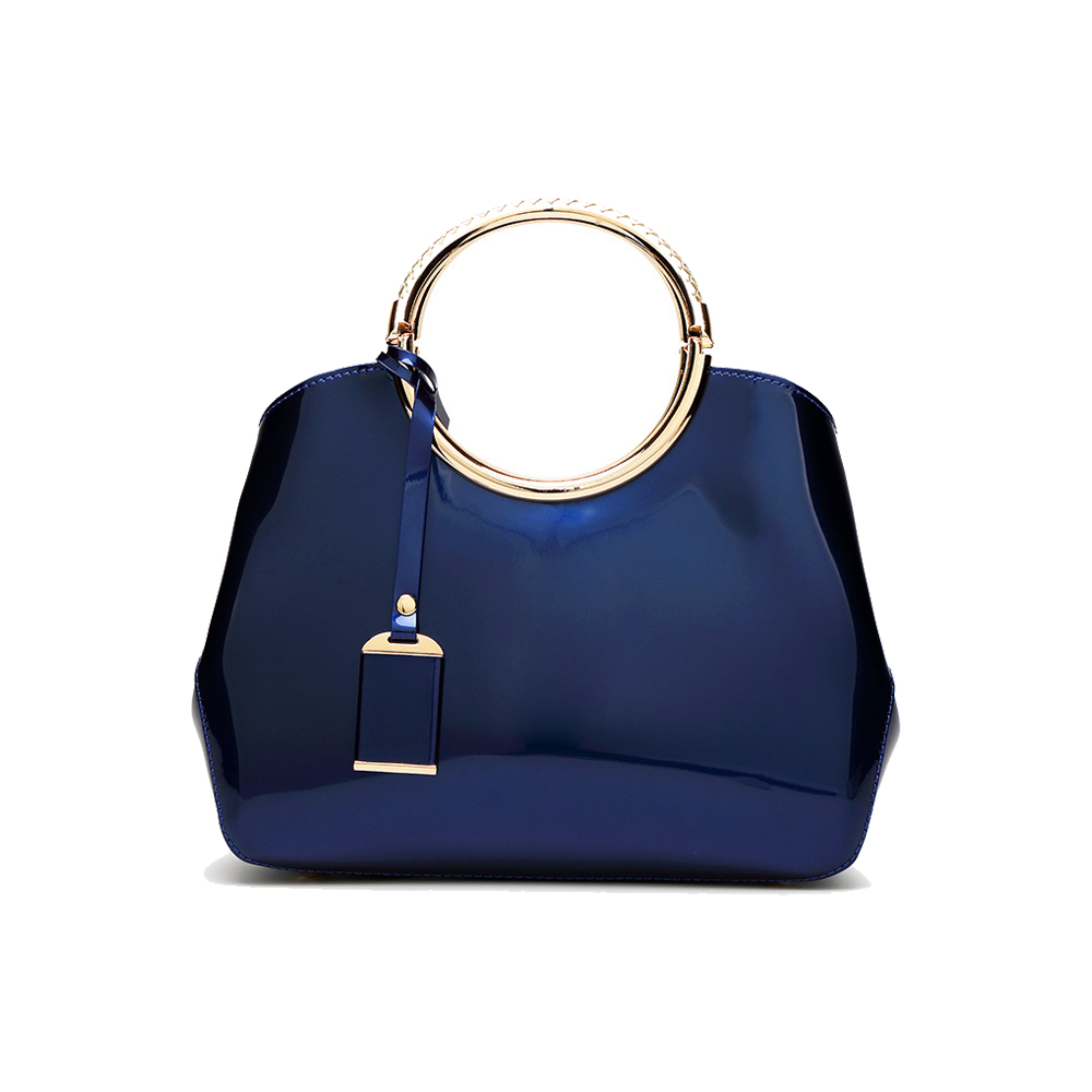 Bolso de mano de charol de nueva moda, bolso de hombro de PU, bandolera de lujo para mujer, personalización elegante aprobada