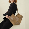 Bolso tote de piel de ante para mujer, bolso de uso diario para el trabajo