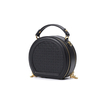 2022 mejor gran oferta, nuevo diseño, venta al por mayor, bolso circular de cuero de diseñador personalizado para mujer, monedero circular cruzado redondo