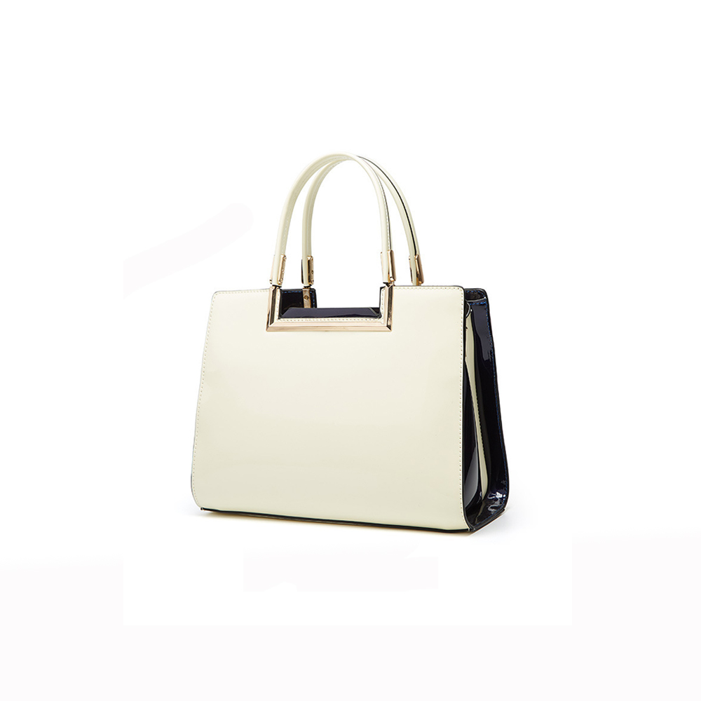 Bolso de mano de charol de lujo de última moda, bandolera de piel sintética para mujer