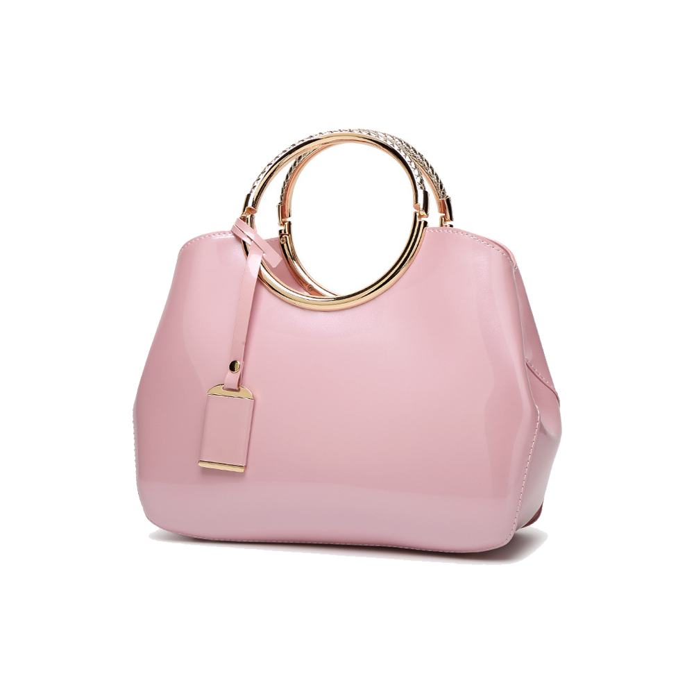 Bolso de mano de charol de nueva moda, bolso de hombro de PU, bandolera de lujo para mujer, personalización elegante aprobada