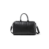 Moda de gran capacidad tejido negro weekender PU deporte gimnasio bandolera viaje con logotipo impreso personalizado