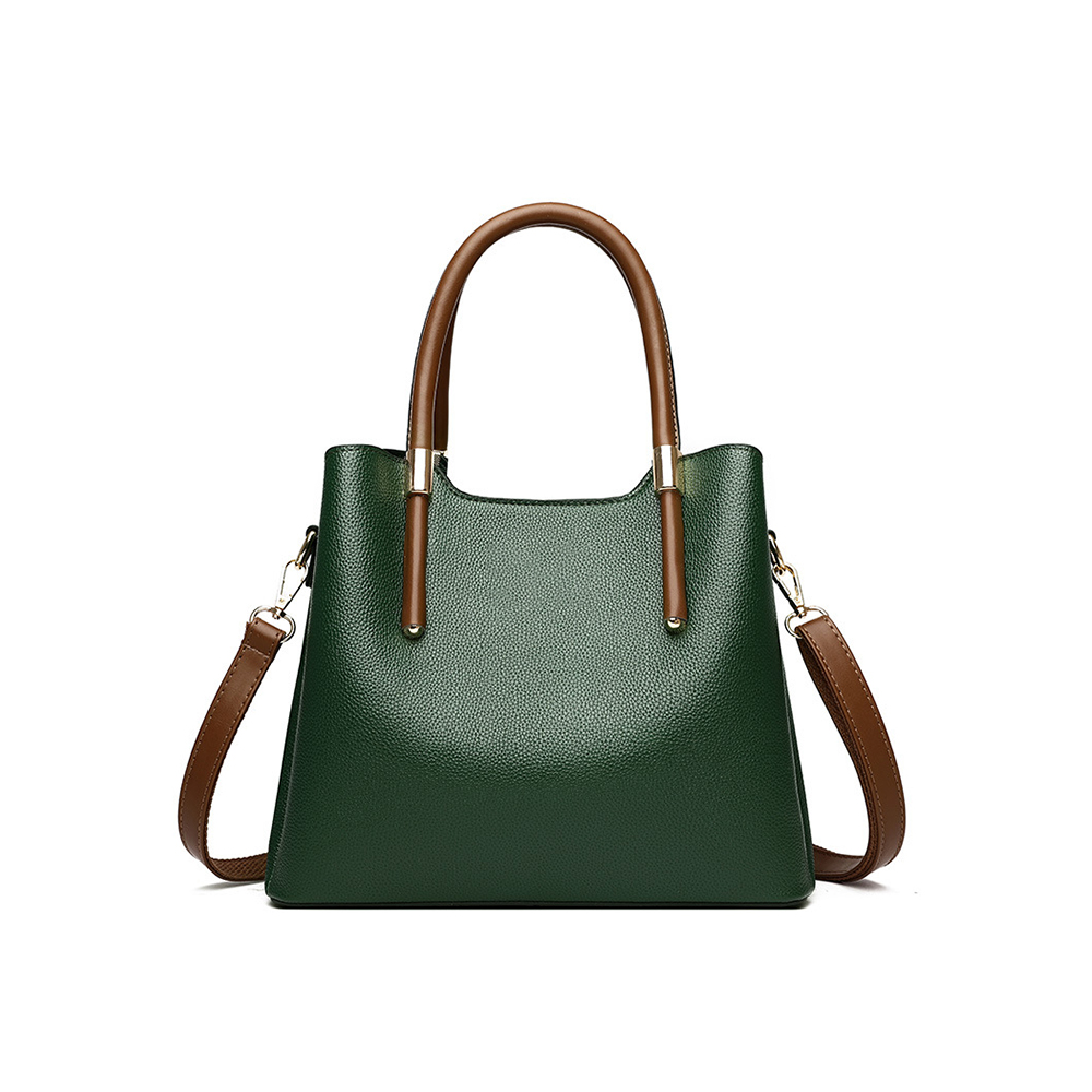 Lo último en bolso de hombro de piel sintética de guijarro de diseñador para dama joven, bolso de mano de lujo 