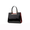 Bolso de mano de charol de lujo de última moda, bandolera de piel sintética para mujer