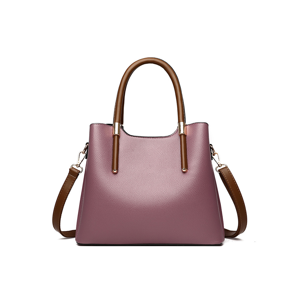 Lo último en bolso de hombro de piel sintética de guijarro de diseñador para dama joven, bolso de mano de lujo 